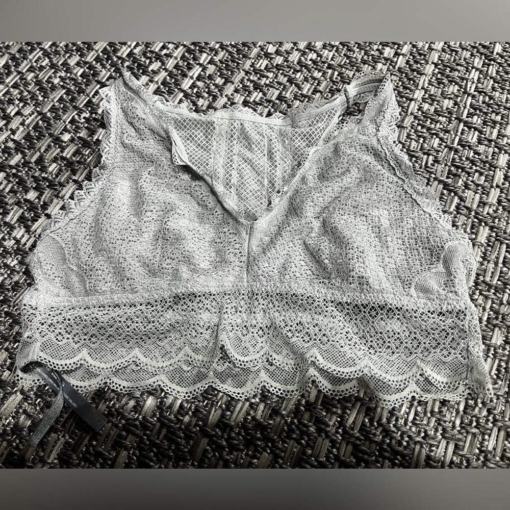 Aerie | Grey Lace Bralette